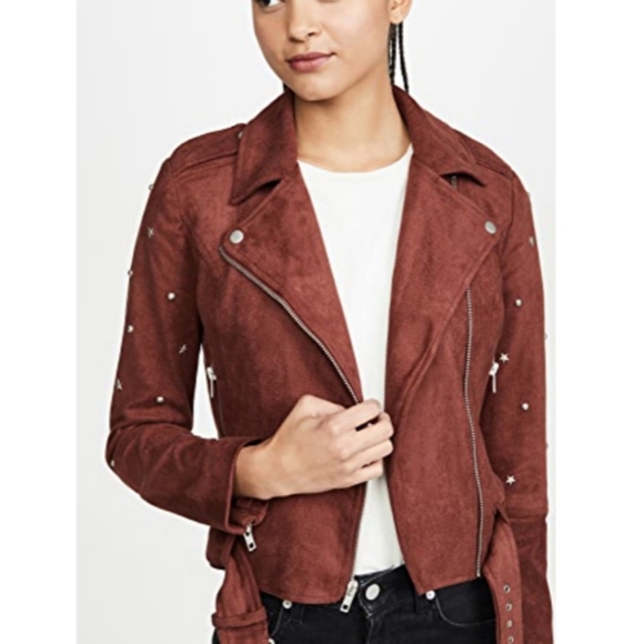 BB Dakota Jackets & Blazers - NWT BB Dakota Love Walk in Faux Suede Moto Jacket